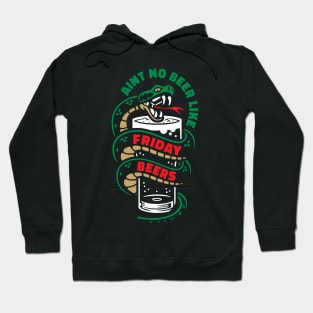 Friday Beers Snake - Black Hoodie